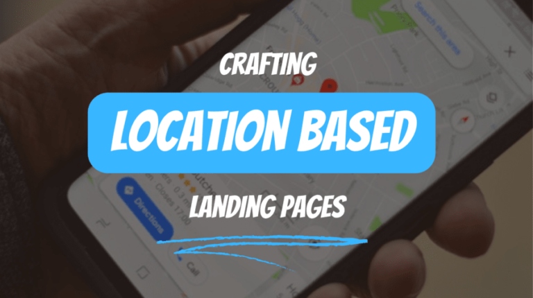 crafting landing pages text over an image of a mobile phone