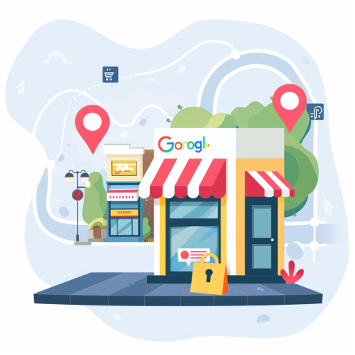 peterstuart_a_web_graphic_that_visually_represents_a_well-optimised google my business